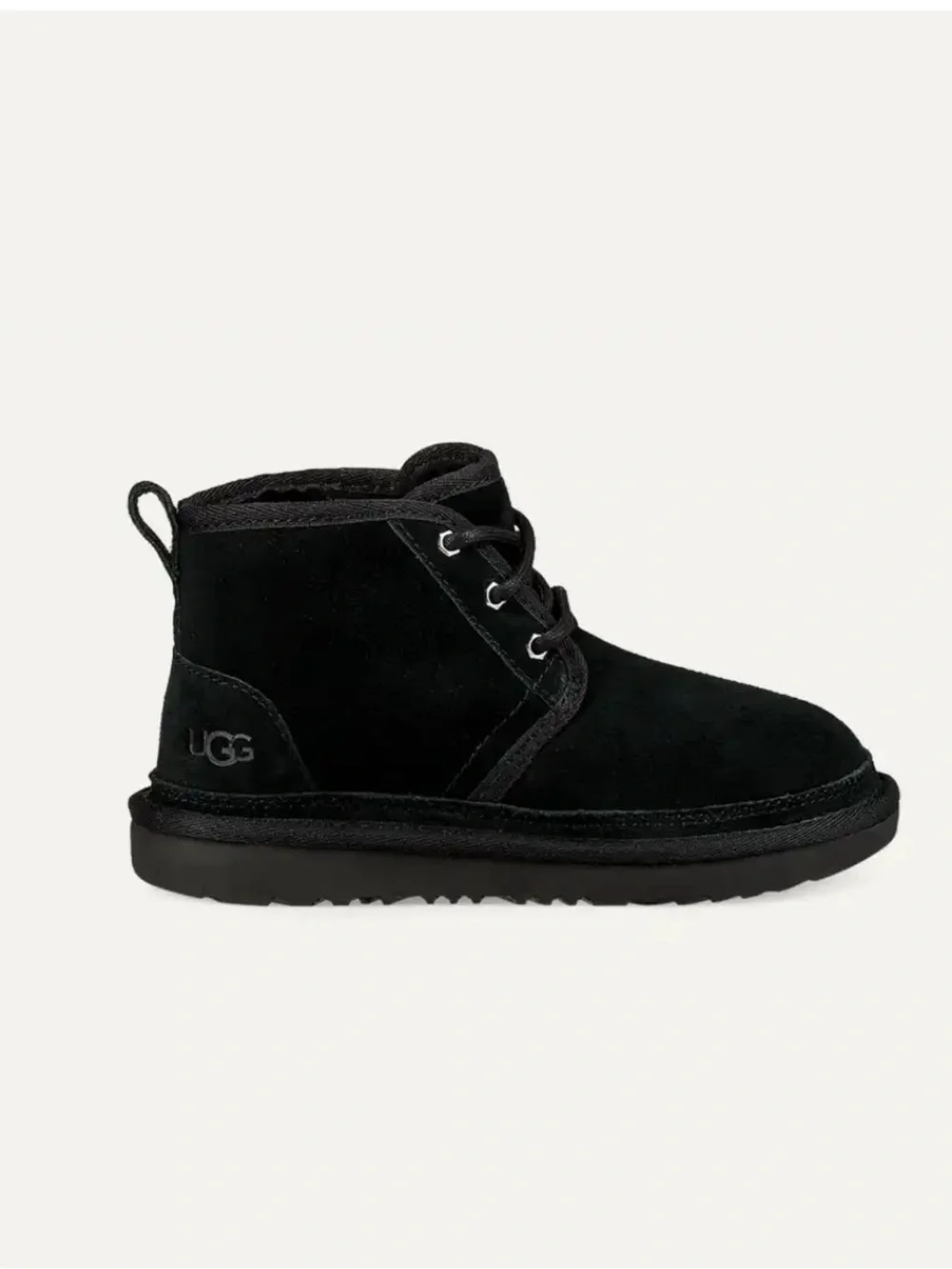UGG Neumel II Black Suede Chukka Boot Size 3 Kids (EU 35)